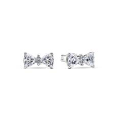 Pandora - Funklende sløjfe ørestikker i sterling sølv - 293506c01