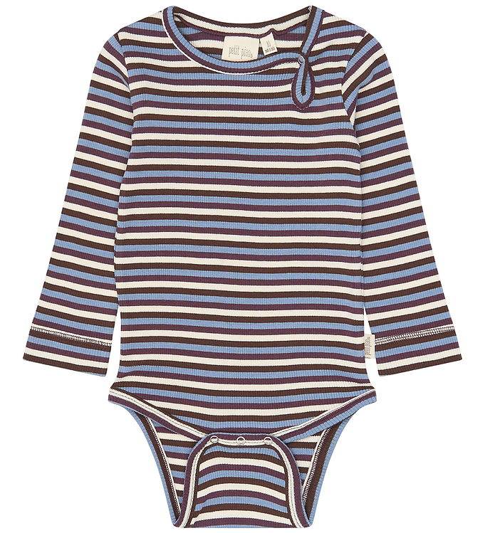 Petit Piao Body l/ä - PPSong - Huckleberry Multistriped - Petit Piao - 1½ år (86) - Body L/Ä