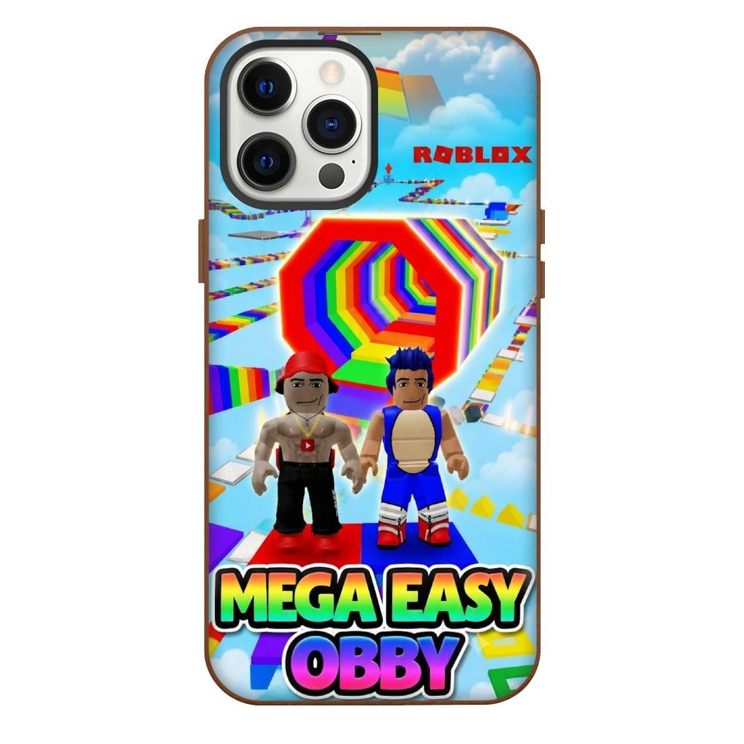 Roblox Mega Easy Obby Phone Case For iPhone Samsung Galaxy Pixel OnePlus Vivo Xiaomi Asus Sony Motorola Nokia - Roblox Mega Easy Obby Duo Game Poster.