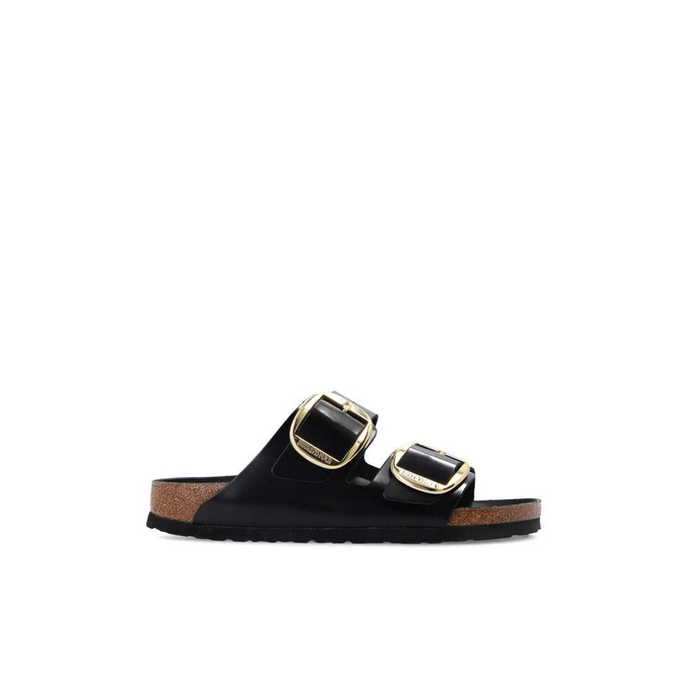 Birkenstock Sandaler Arizona Big Buckle Naturlæder Patent - Sko - Dame - Sort - 37 EU - Læder