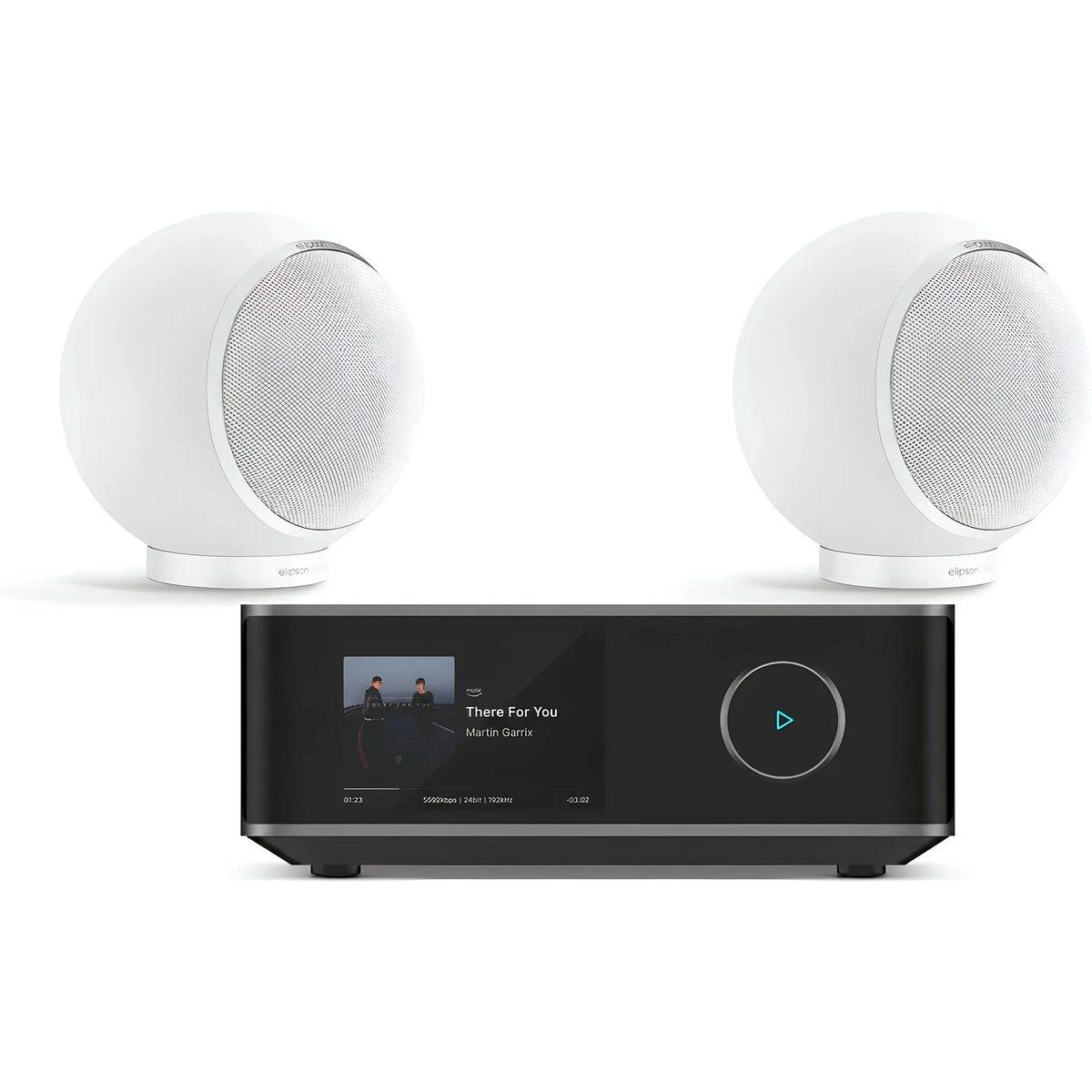 WiiM + Elipson Planet M Mat Mercury Ice + Amp Ultra space grå.