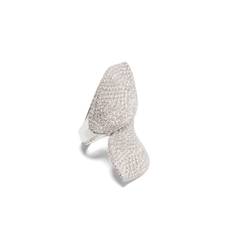 Pasquale Bruni - diamantring i 18K vitguld - dam - 18K vitguld/vit diamant - 54 - Silverfärgad