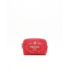 Prada Canvas Toiletry Pouch - Red - 10,5x15x5 cm