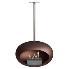 Le Feu Bietanol Kamin Sky Mocca Mat med Stativ Krom Glat 50 cm