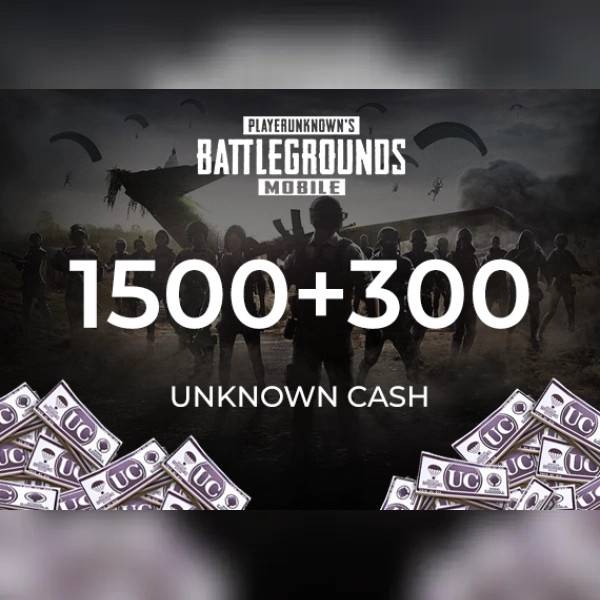 PUBG Mobile 1500 + 300 UC (Unknown Cash) Direct Top-Up - GLOBAL