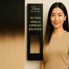 Poze Premium Tape On Extensions - 50g Vanilla Espresso Balayage 1N/12NA - 50cm
