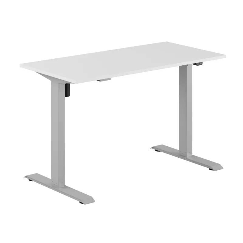 Up & Down Easy skrivbord höj/sänkbart 1 motor - flera storlekar/färgval (100x60 cm, Silvergrå, Vit)