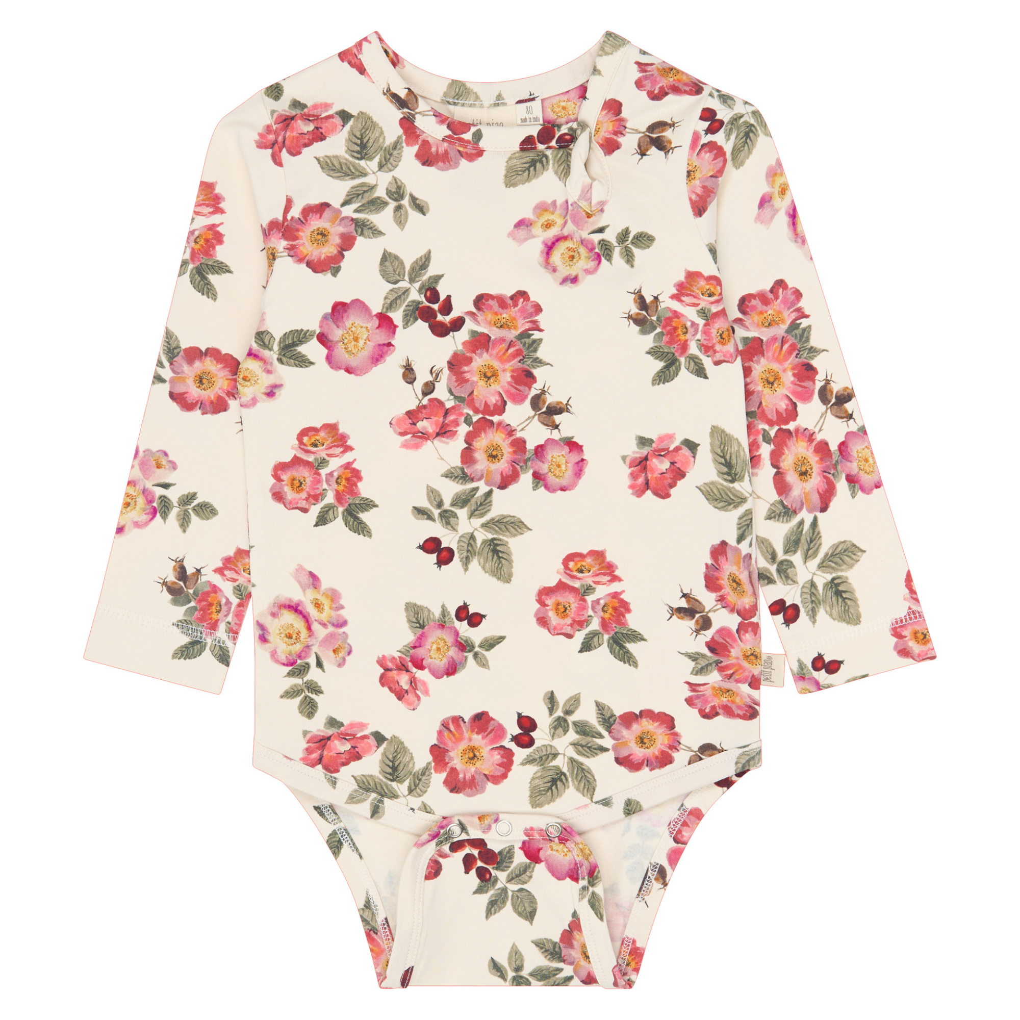 Petit Piao - Star LS Body, PP2021 - Eggnog Rosehip AOP - 62
