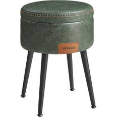 Multifunctional Storage Ottoman - Forest Green, PU-läder