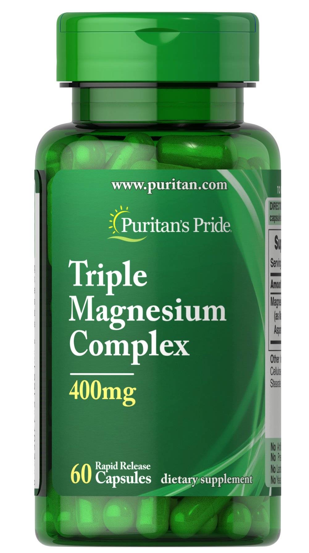 Puritan's Pride Triple Magnesium Complex 400mg - 30 kapslar
