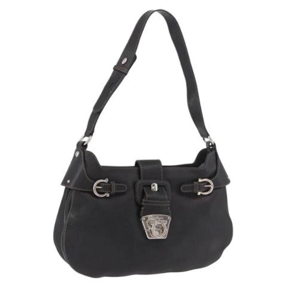 Salvatore Ferragamo Pre-owned - Pre-owned Axelremsväska Vintage - Dam - ONE Size - Läder