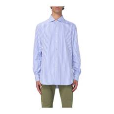 Kiton, Skjorta, Herr, 4Xl, Kashmir, Blå V-ringad Kashmirtröja - blue (4XL)
