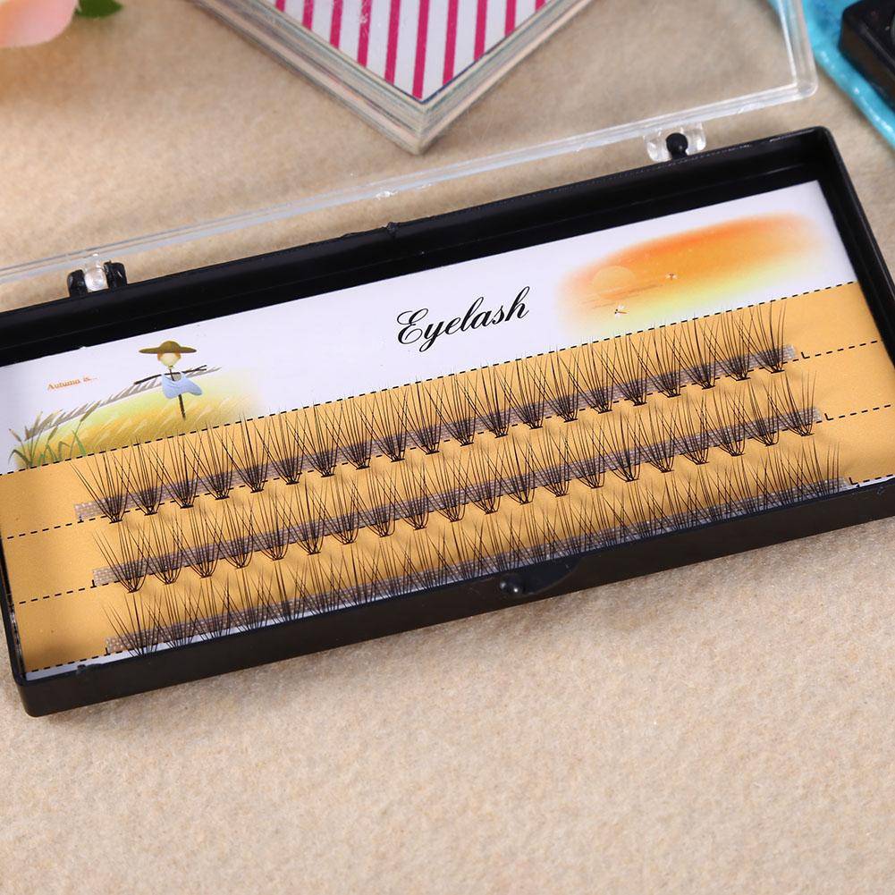Natural Soft False Eyelash Extension Deluxe Lashes VOLUME Flase Fans 3d Eyelashes(11mm)