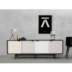 Andersen Furniture S1 skænk (Sæbebehandlet eg, Hvid front)