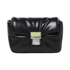 MSGM, Tasker , Dame, Sort, ONE SIZE, Uld, Kæde Strop Crossbody Taske