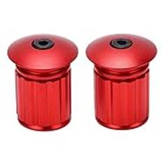 Cykelstångsplugg, aluminiumlegering Expansionsstångsplugg Bike Folding Bike Road Bike Expansion Lock Bar Plug för de flesta cyklar Road Bike Mountainbike BMX MTB (Red)