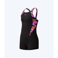 Speedo badedragt med ben til piger - Hyperboom Splice - Sort/pink