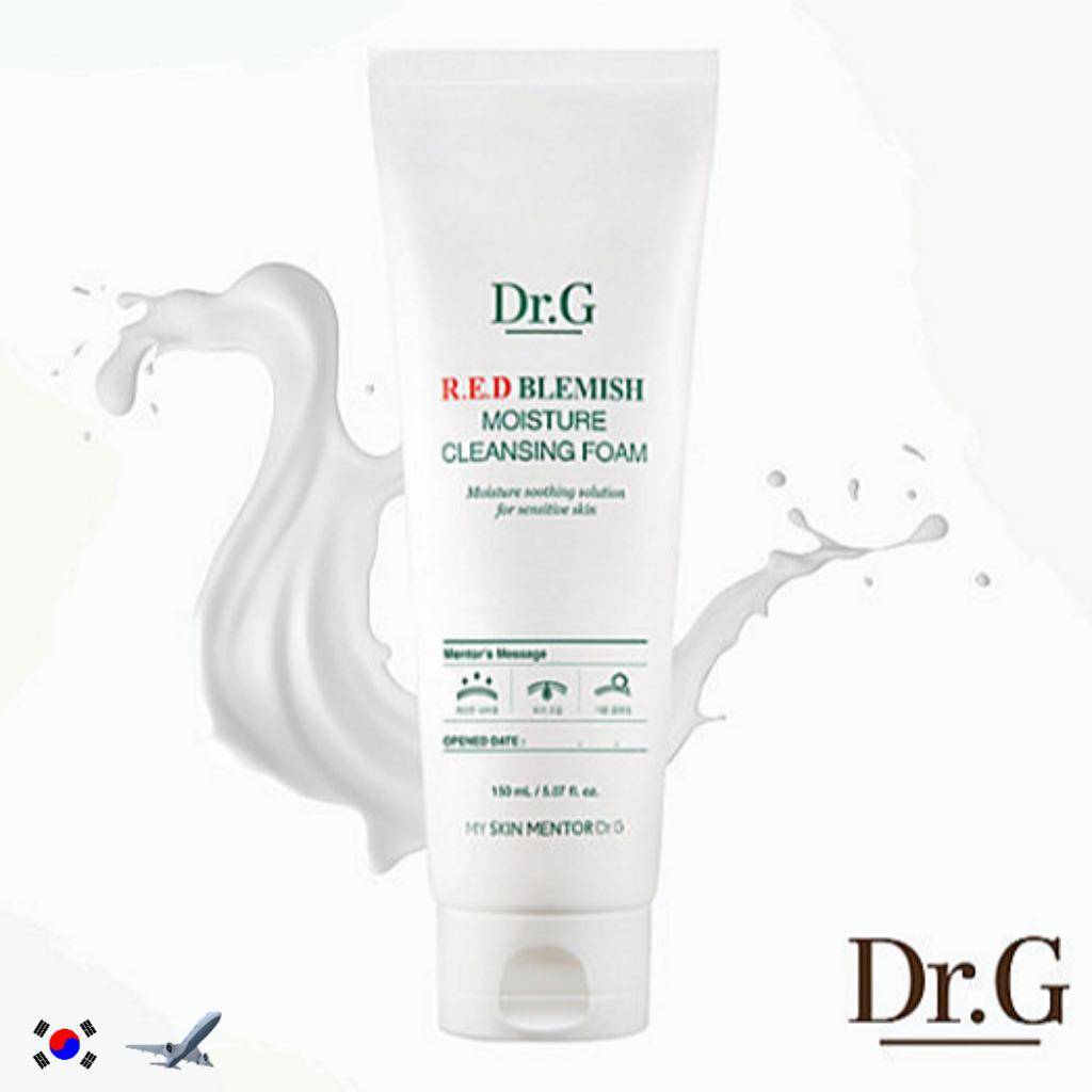 DR.G RED BLEMISH MOISTURE CLEANSING FOAM 150ml white