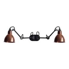 Lampe Gras by DCWéditions - Lampe Gras 204 Round Double, Black/Raw Copper - Sänglampor - Bernard-Albin Gras - Koppar