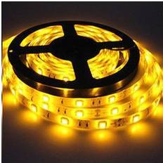 5 Meter, 12 volt, 24 watt, 1800 lumen, IP65, 300 LED, VANDTÆT Led strip - Gul