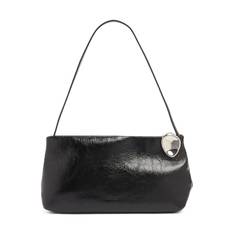 Jewel Zip Napa Leather Shoulder Bag