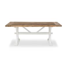 Matbord Yorkshire Vintage Förlängningsbart 200 cm - Natur|Vit & köksbord Vit,Brun Bloomington