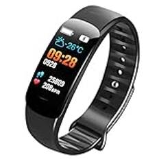 Suxdlan Smart Watch blodtryck pulsdetektion smart fitness armband svart