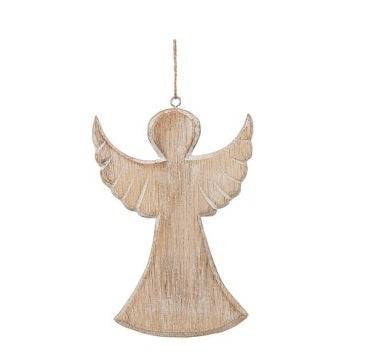 Ängel Hängande Ljusbrun/Vit 16cm