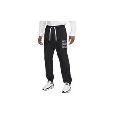 Nike Logo Drawstring Cuffed Sweatpants Men Bottoms DQ4082-010 M