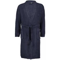 4XL - Badrock/Morgonrock i stora storlekar - Adamo Joey Bathrobe Navy