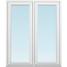 Svenska Fönster SF sidohängt fönster utåtgående 980x1180mm  2-luft, insida trä utsida trä, 2-glas  (10x12)