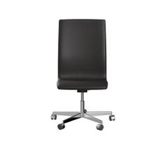Oxford™ 3193W Kontorstol - Forkromet/Soft Sortbrun