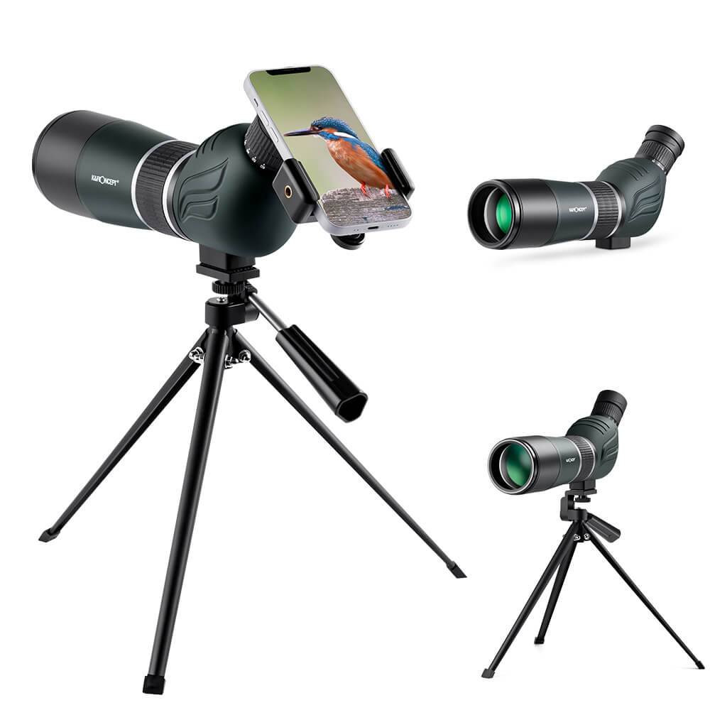 K&F Concept Tubkikare/Spottingscope/Telescope 20-60x med stativ