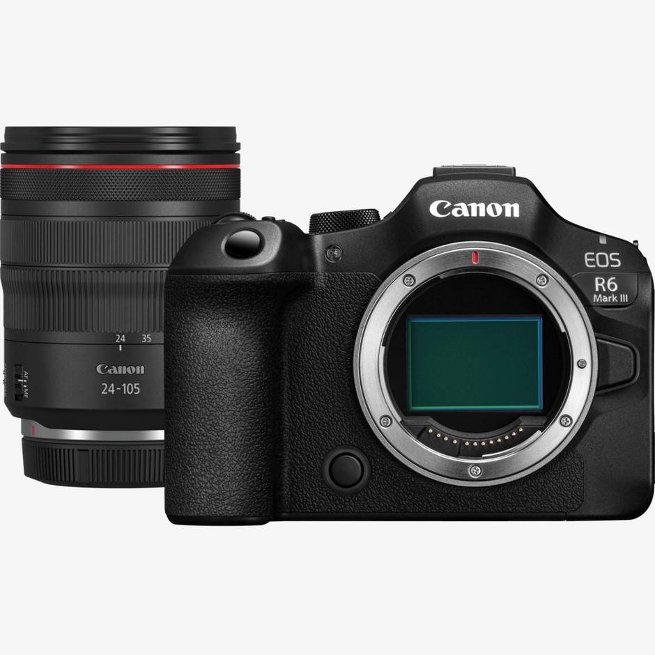 Spejlløst Canon EOS R6 Mark III-kamera + RF 24-105mm F4L IS USM-objektiv