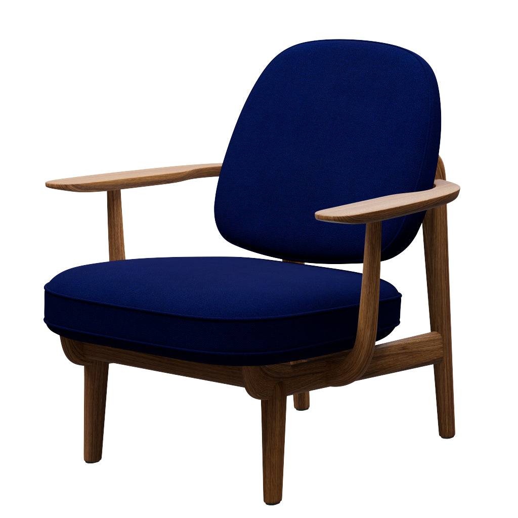 Fred Lænestol, olieret eg fra Fritz Hansen Hallingdal - 773 Dark Blue - Jacobsen Plus