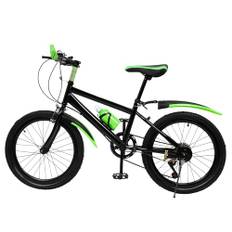 SUBKUDY 20 tums cykel barn, mountainbike 20 tum pojkar premium mountainbike aluminium kolstål gjort mountainbikes för pojkar och flickor cyklar, lämpliga för utomhussporter (grön