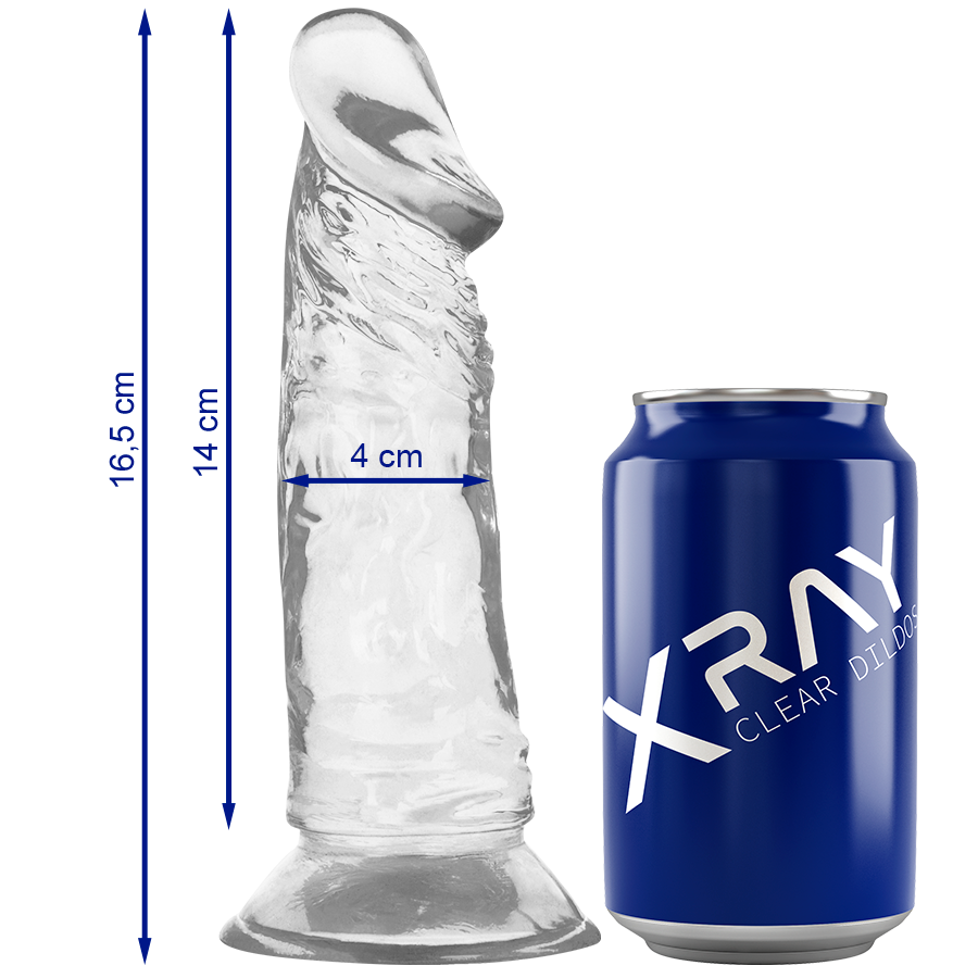 X-Ray Clear Dildo – Transparent 16,5 cm