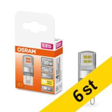 LED lampa G9 | klar | 2700K | 1,9W (20W) [Osram] | 6st