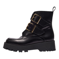 Selected Femme Cora Buckle Polido Boots - Black / 37