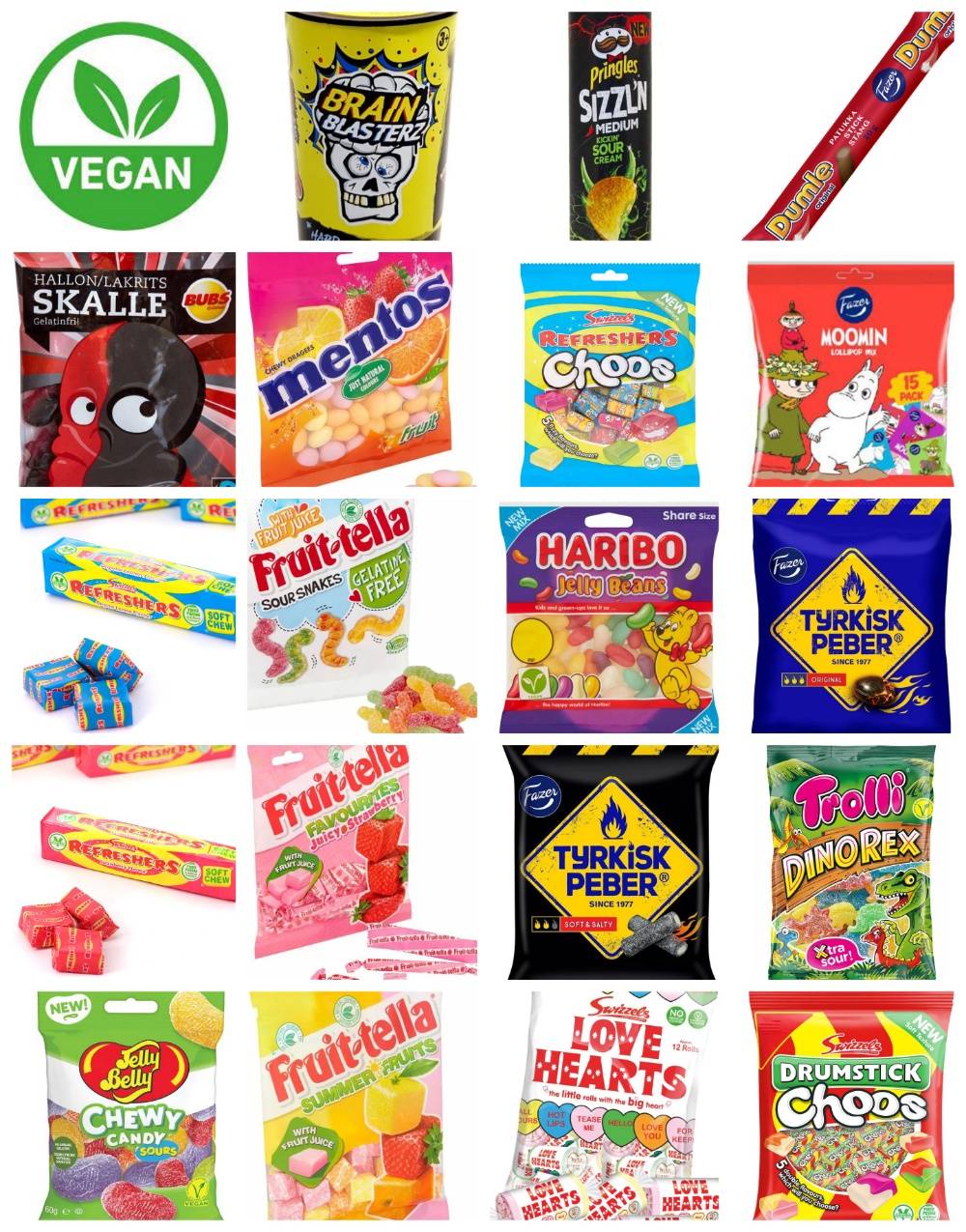 Stor vegansk slikpakke - Pakketilbud.