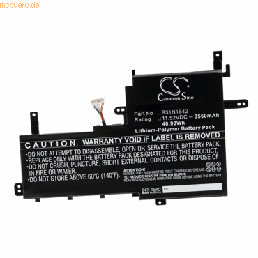 k.A. Akku für Asus X531FL Li-Pol 11,52 Volt 3550 mAh schwarz