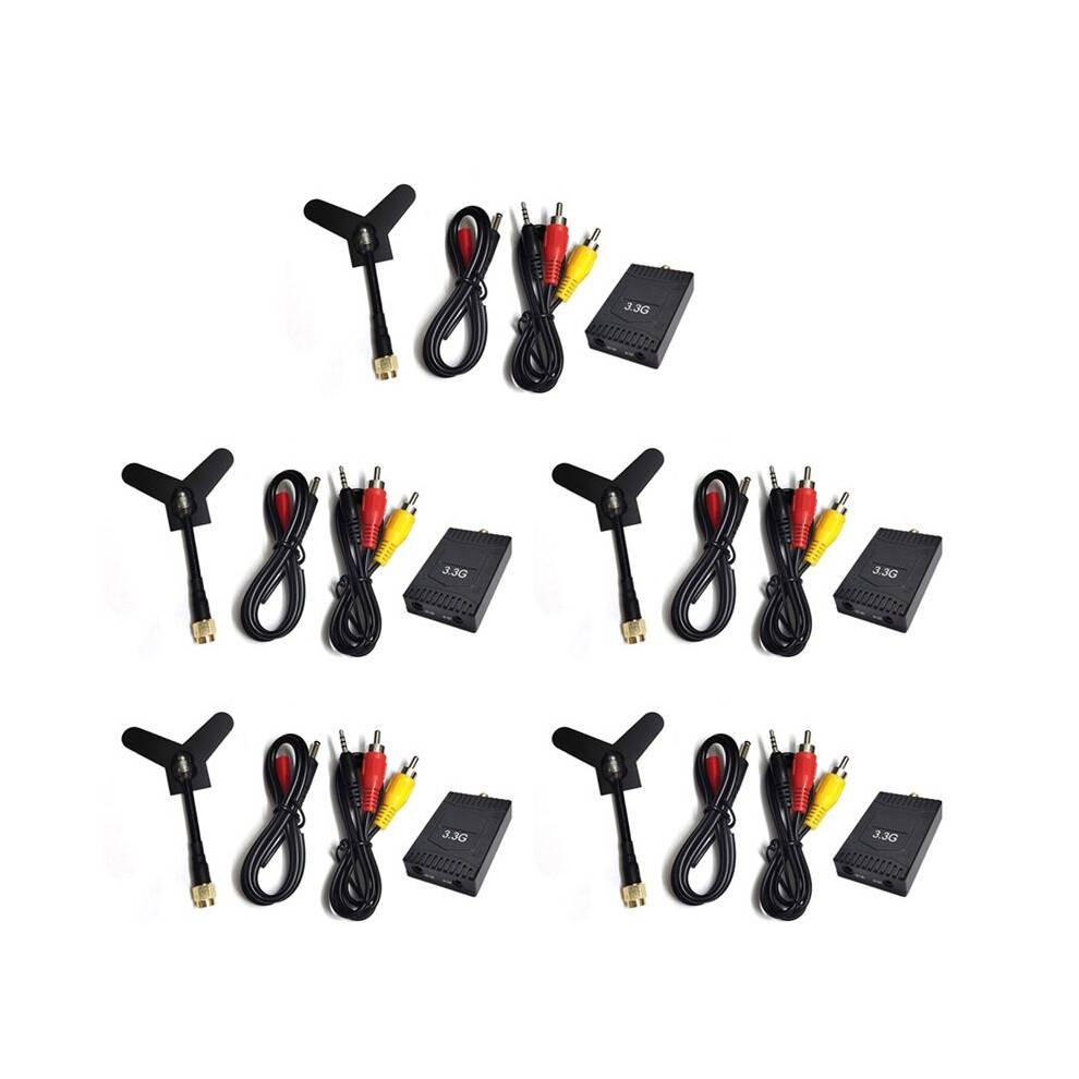 5X 3.3G FPV VRX Kit 8CH FPV Video Receiver for FPV RC Racing Drone