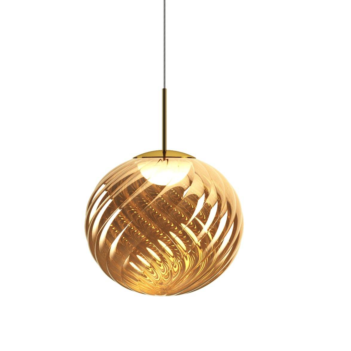 Tom Dixon Whirl Pendant 45cm Gold LED CB-CCC