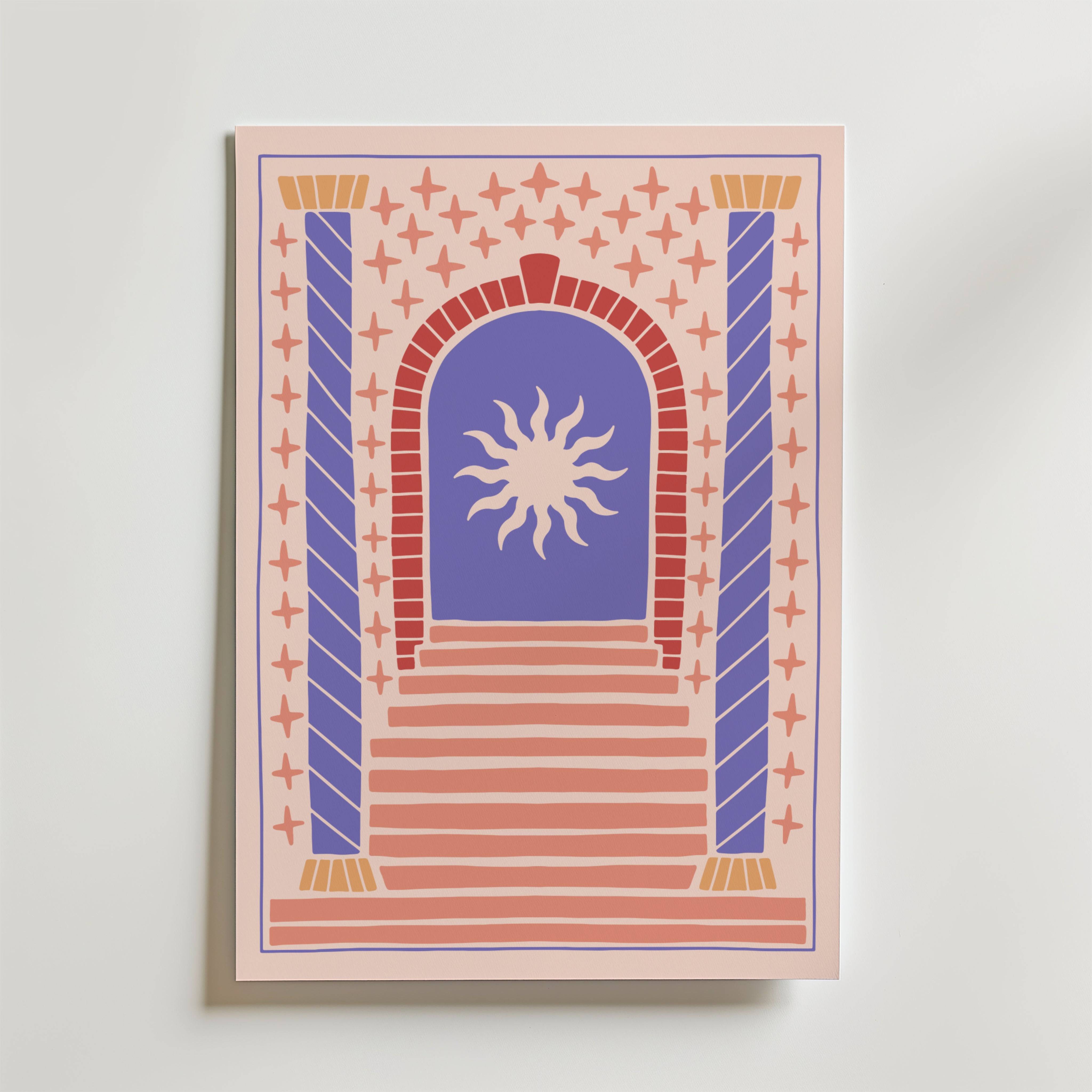 Cosmic Gateway Poster - Premium Canvas 70x100 cm