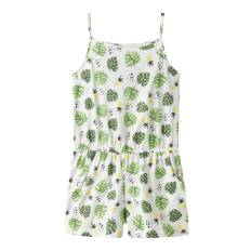 NAME IT Overall 'NKFVigga' citron / kiwi / æble / hvid - citron / kiwi / æble / hvid - 98