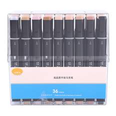 122436 Colors Art Alcohol Twin Brush Marker Pens Skin color Set for Painting Highlighting flerfärgad