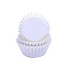Miss Bakery's House® Mini-muffinsformar – standard – Ø 32 mm x 20 mm – vit – 200 stycken – bakformar i papper – cupcakes, muffins och praliner