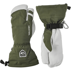 Hestra Army Leather Heli Ski 3-Finger 10 OLIVE (10)