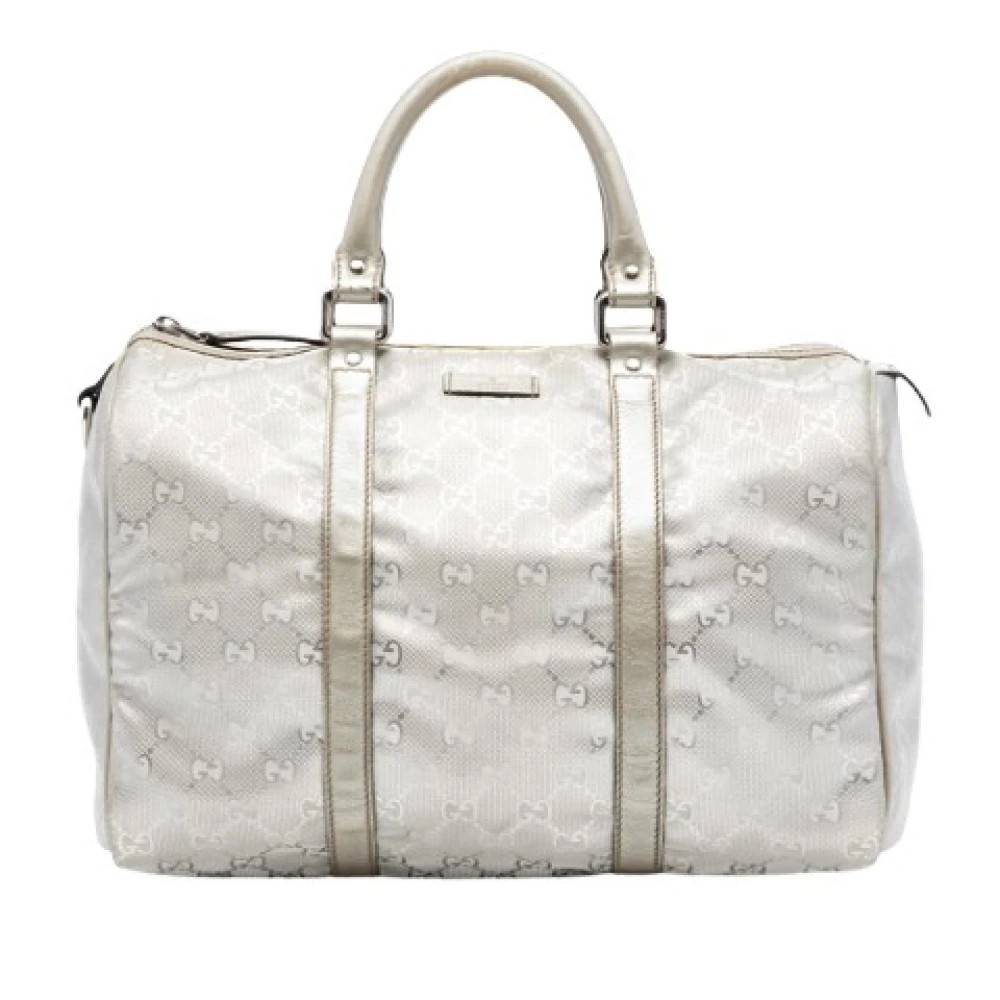 Gucci Vintage Pre-owned Boston Bag - Vintage - Dame - Grå - ONE SIZE - Læder
