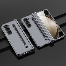 Z Fold 5 Etui, Slank PC Mat Skindfølelse Stødsikker Etui Kompatibel med Samsung Galaxy Z Fold 5 Med S Pen Holder & Skærmbeskytter